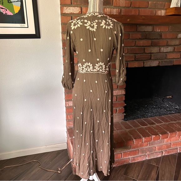 free people embroidered fable dress Bonita Mini Dress In Aqua main image 1